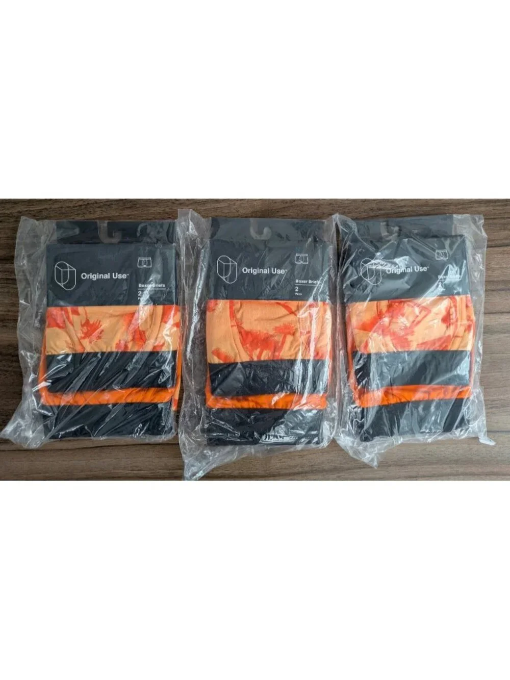 Original Use Men's  Boxer Briefs 2pk Medium Orange Underwear Target New Lot of 3